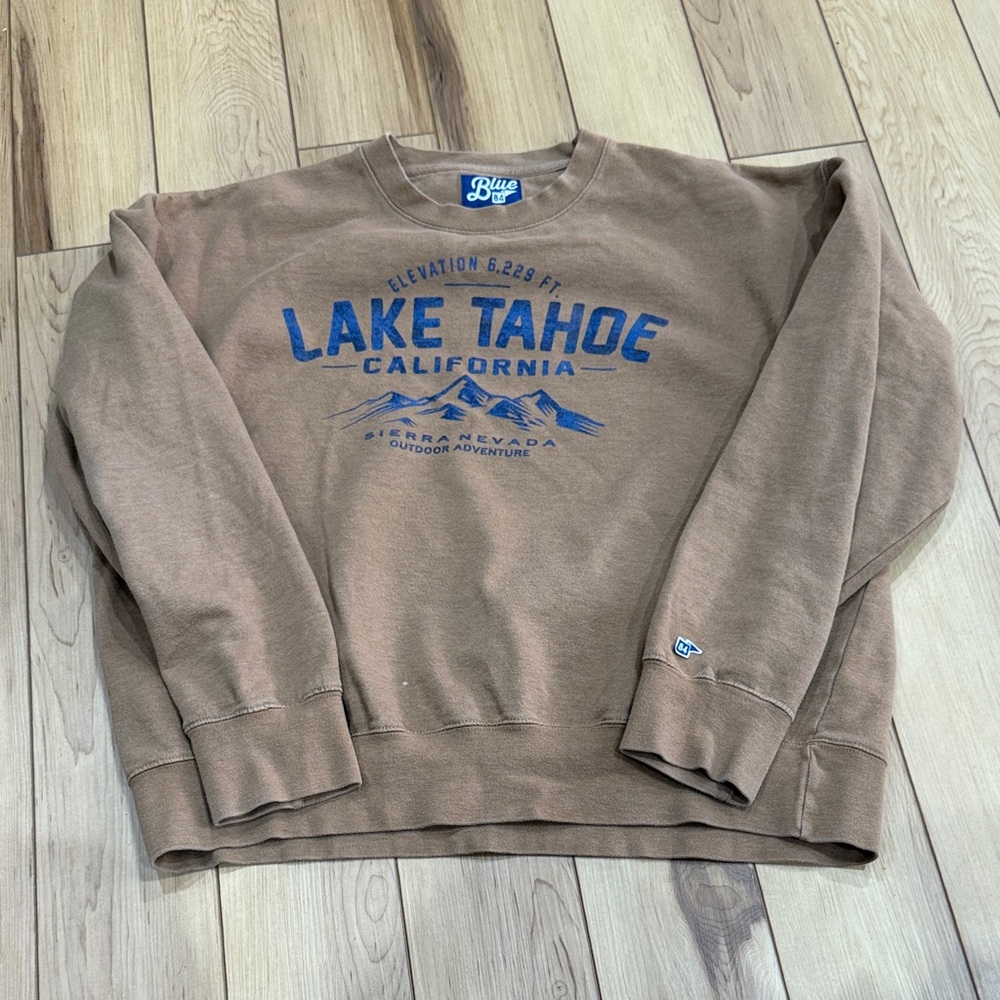 Blue 84 Men's Brown Crewneck Sweater
